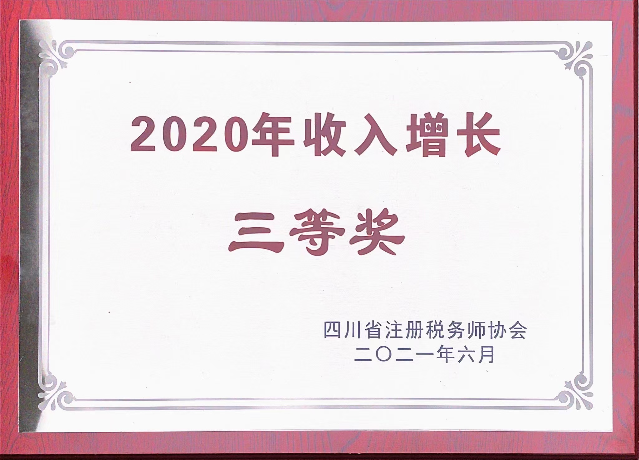 四川省注冊稅務師行業突出貢獻獎